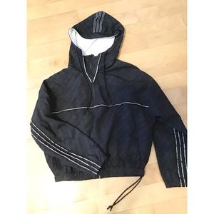 Alexander Wang Adidas hooded black windbreaker